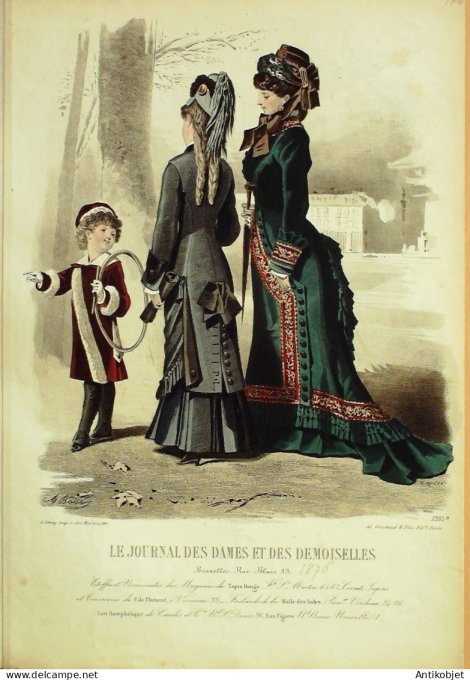 Journal des Dames Demoiselles 1875 # 1392 (Maison Tapis rouge)