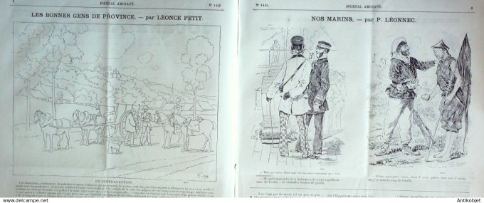 Le Journal Amusant 1884 # 1449 Mac Beth de Sakespeare traduit par Jean Richepin dessins de Stop