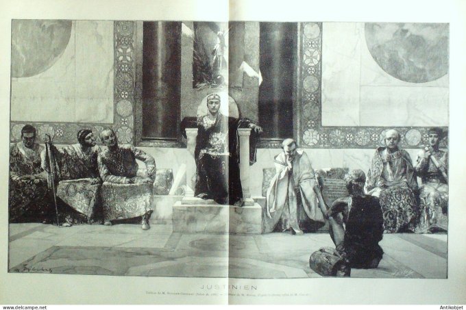 Le Monde illustré 1886 n°1539 Bulgarie Tirnova-Seïmenli Stroumska-Polka Belgique Liège