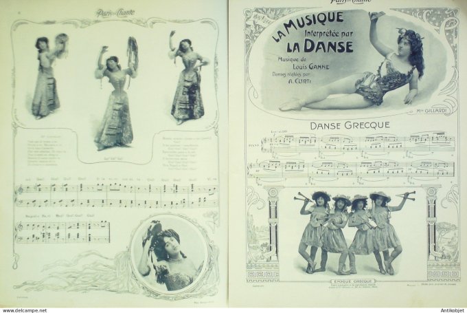 Paris qui chante 1903 # 7 Gillardi Nina d'Asty Jules Moy Lapaire Galipaux