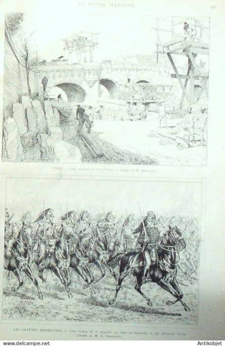 Le Monde illustré 1886 n°1539 Bulgarie Tirnova-Seïmenli Stroumska-Polka Belgique Liège
