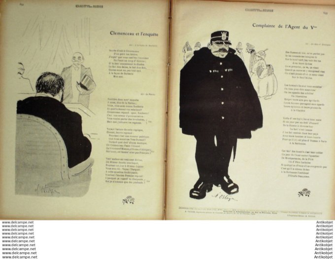 L'Assiette au beurre 1910 # 509 Chambre des Deputes Ostoya