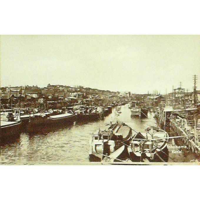 Cpa Japon Yokohama Canal 1909