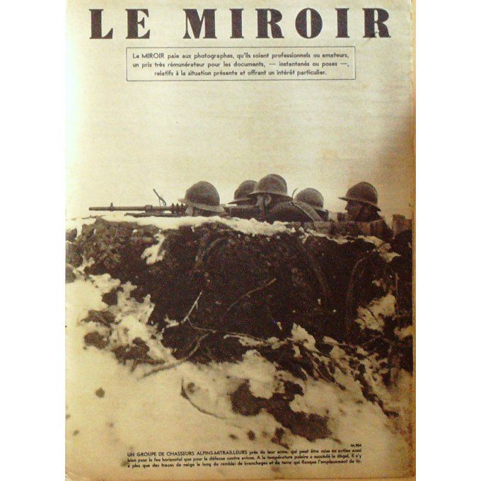 Le Miroir 1940 n° 24 MARINE MARCHANDE GUERRIERS HINDOUS