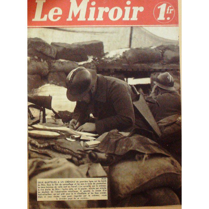 Le Miroir 1940 n° 28 PIGEONS de GUERRE TOMMIES REIMS(51) CATHEDRALE