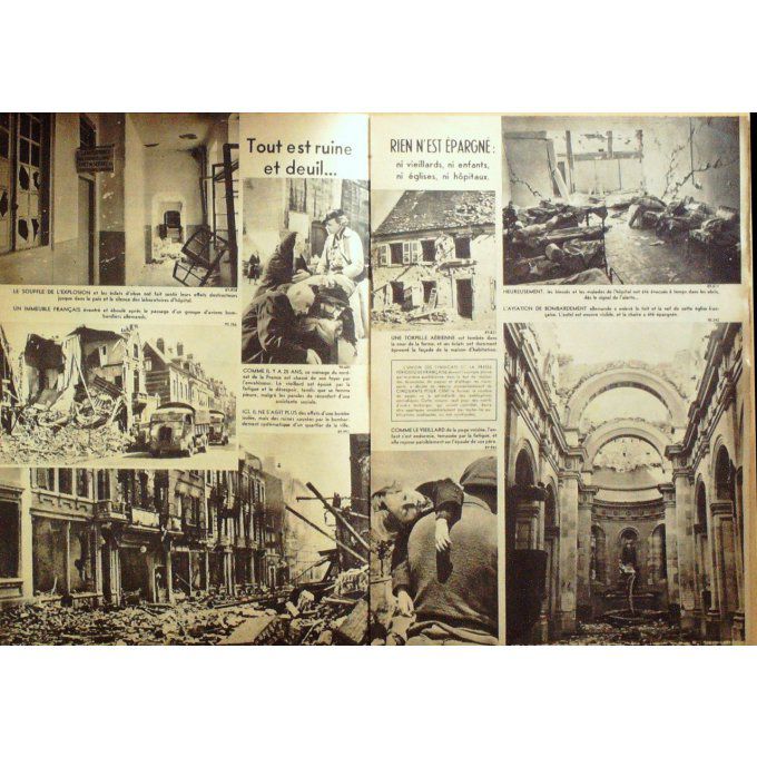 Le Miroir 1940 n° 40 LOUVAIN LEOPOLD III CAPITULATION