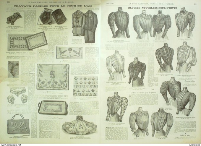 La Mode illustrée journal 1905 n° 42 Toilette de visites