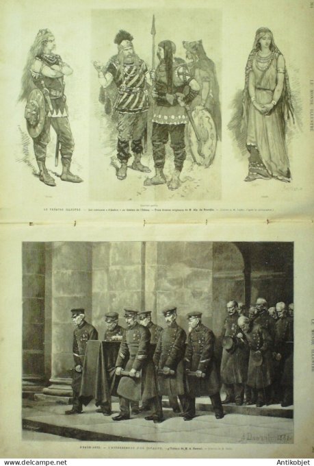 Le Monde illustré 1882 n°1341 Belgique Bruxelles procès Peltzer Théâtre Amhra