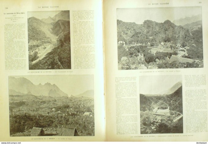 Le Monde illustré 1895 n°2009 Madagascar Ambohyménakaly Niger La Réunion Cilaos Salazie