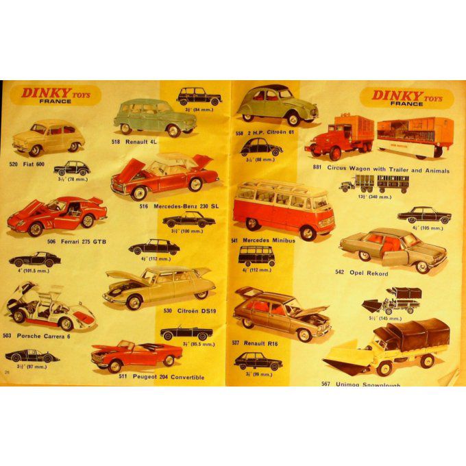 Catalogue VINTAGE DINKY TOY n°5 1955