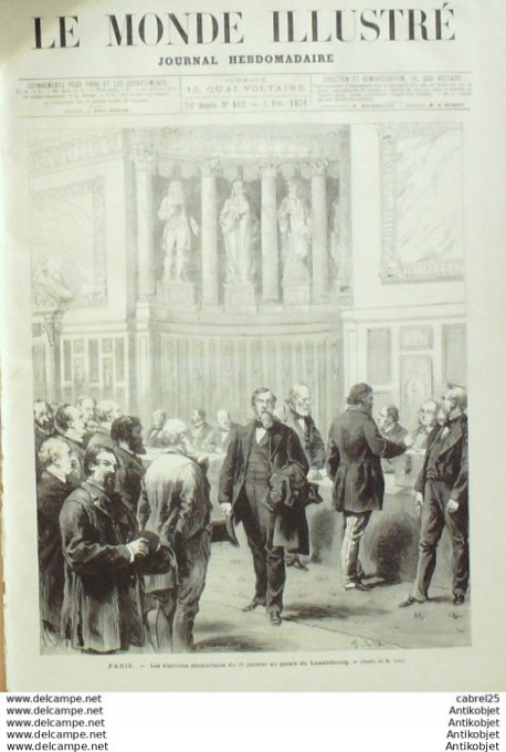 Le Monde illustré 1876 n° 982 Belgique Charleroi Grèves Hainaut Boulogne (62) Inde Calcutta Herzégov