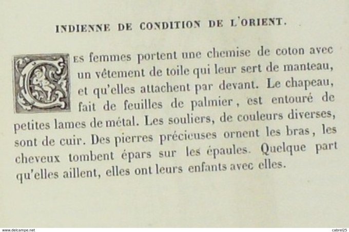 Liban Indienne de condition de l'orient 1859