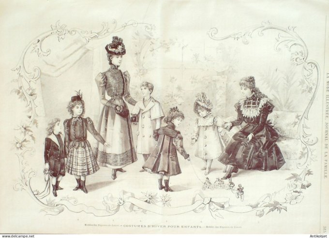 La Mode illustrée journal 1897 n° 48 Toilette d'hiver
