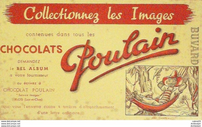 Buvard Poulain Chocolaterie