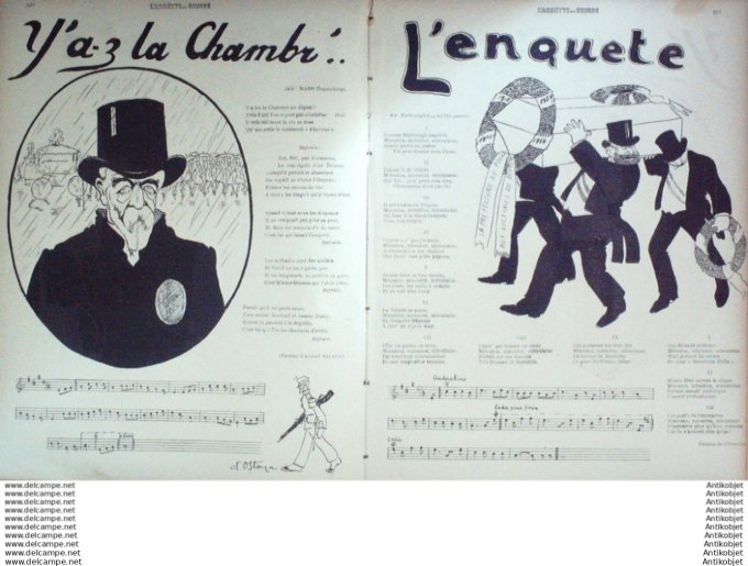 L'Assiette au beurre 1910 # 493 Concours de chansons de route Ostoya