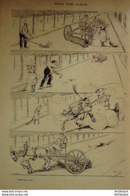 Gil Blas 1893 n°36 Aurélien SCHOLL Marcel LEGAY MEUSY François COPPEE Jacques MADELEINE