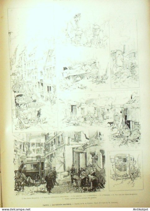 Le Monde illustré 1884 n°1443 Tonkin Lochuau Madagascar Majunga Sakalaves Soudan insurgés de Mahdi