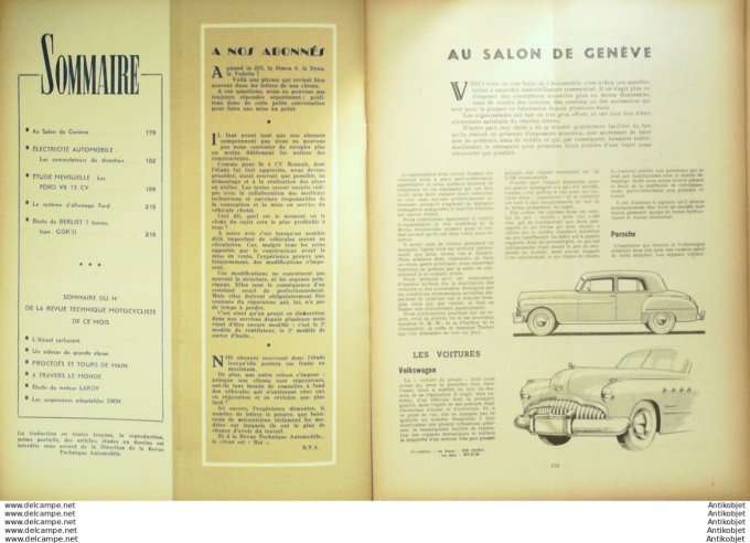 R.T Automobile Ford et MatFord V8 13cv 37 # 1949