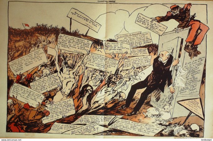 L'Assiette au beurre 1908 # 401 Les plus belles phrases de Mr Clémenceau Delannoy