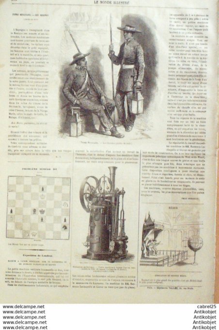 Le Monde illustré 1862 n°292 Pierrefonds (60) Espagne Madrid St Hubert Chamarande Tell El Kebir