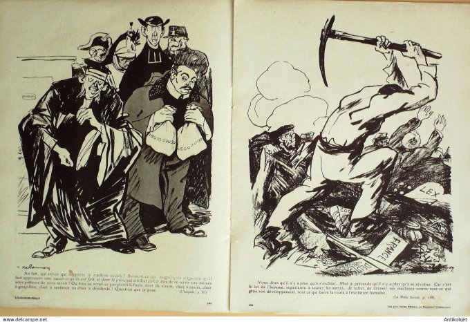 L'Assiette au beurre 1908 # 401 Les plus belles phrases de Mr Clémenceau Delannoy