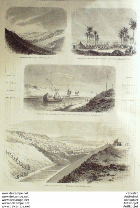 Le Monde illustré 1862 n°292 Pierrefonds (60) Espagne Madrid St Hubert Chamarande Tell El Kebir