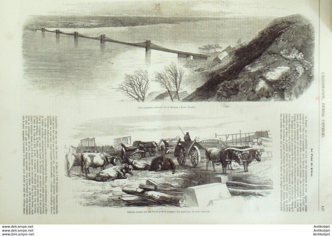 L'Illustration 1850 n°367 Russie KIEW DNIEPER Teresa PARODI SONTAG