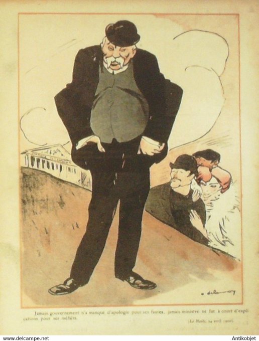 L'Assiette au beurre 1908 # 401 Les plus belles phrases de Mr Clémenceau Delannoy