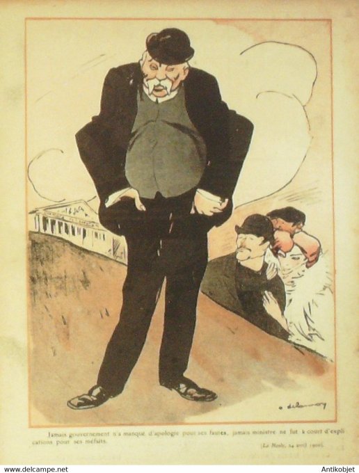 L'Assiette au beurre 1908 n°401 Les plus belles phrases de Mr Clémenceau Delannoy