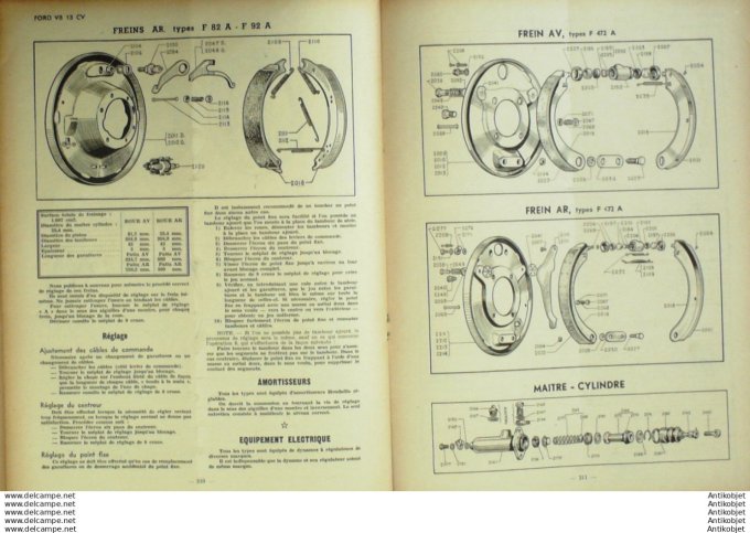 R.T Automobile Ford et MatFord V8 13cv 37 # 1949