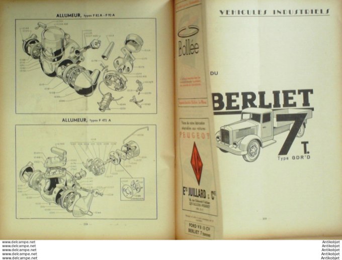 R.T Automobile Ford et MatFord V8 13cv 37 # 1949