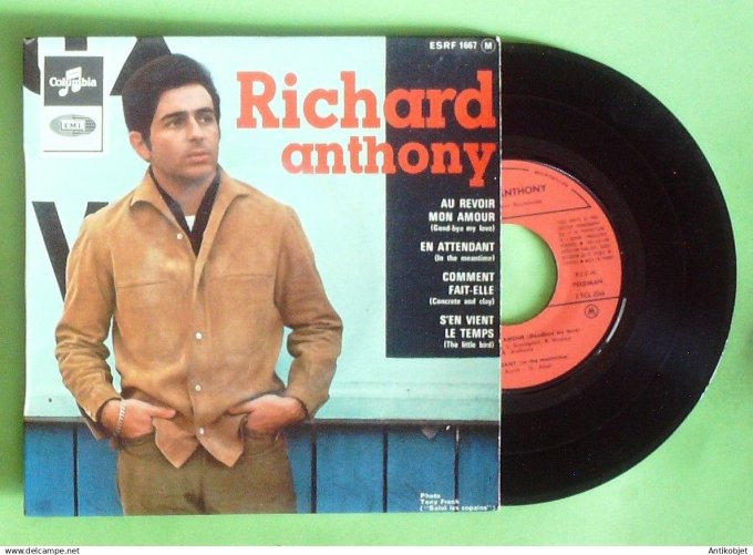Anthony Richard 45T EP Au revoir mon amour 1965