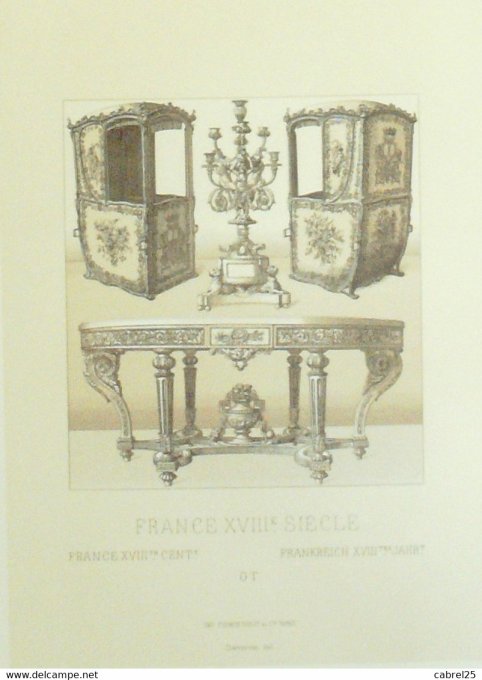 Objet Chaise à porteurs candelabre table LOUIS XVI