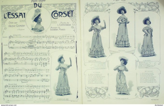 Paris qui chante 1903 n°  8 Gondy Vaunel Verena Curti Giralduc Delphin