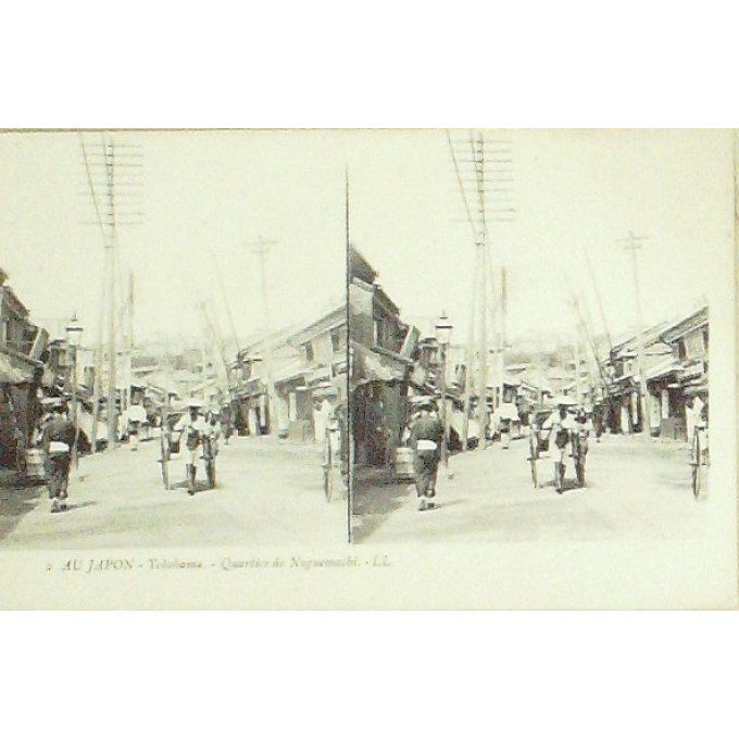 Cpa Japon Yokohama Quartier Noguemachi 1911