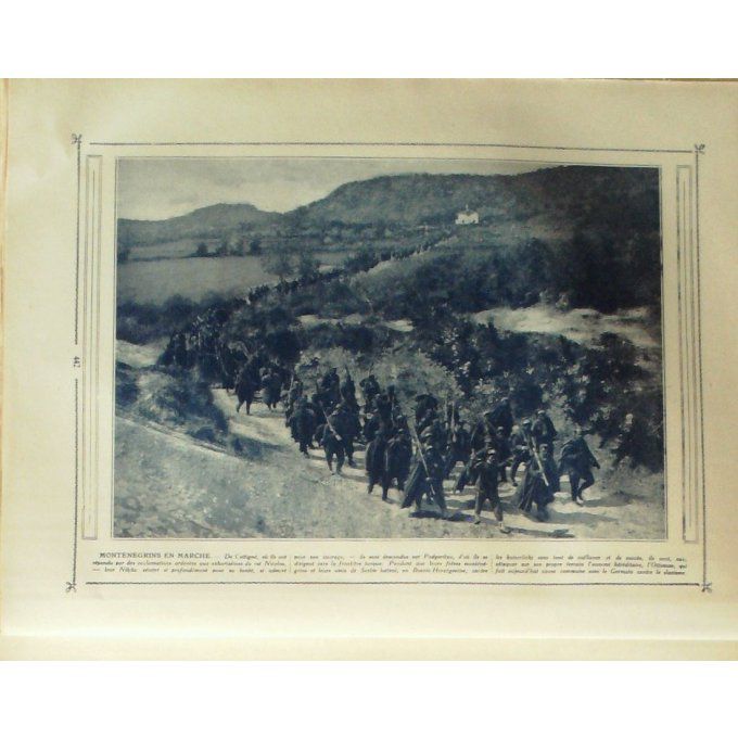 Panorama 1914 n°19-GLANNES-MONTENEGRO ROI-CETTIGNE-CATTARO