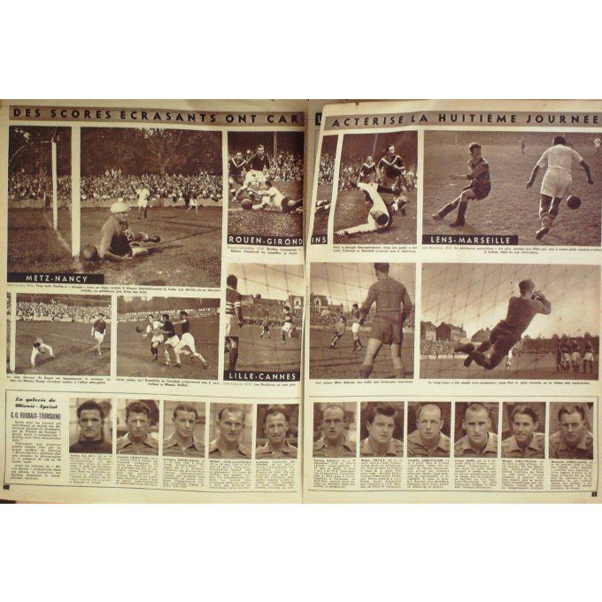 Miroir Sprint 1946 n° 19 1/10 COPPI GRAZIANO  KIEFRE WEISMULLER MEDICA  COPPI ZALE
