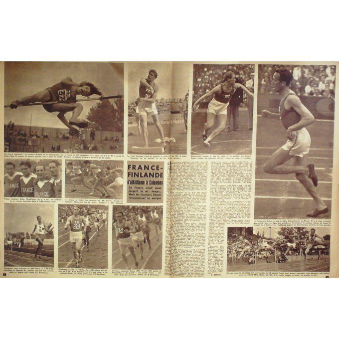 Miroir Sprint 1946 #  19 1 Oct Coppi Graziano  Kiefre Weismuller Medica  Coppi Zale