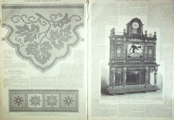 Journal Mode illustrée 1869 # 19 Coiffures 
