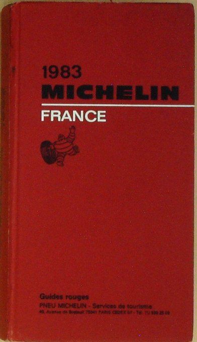 Guide rouge MICHELIN 1983 76ème édition France
