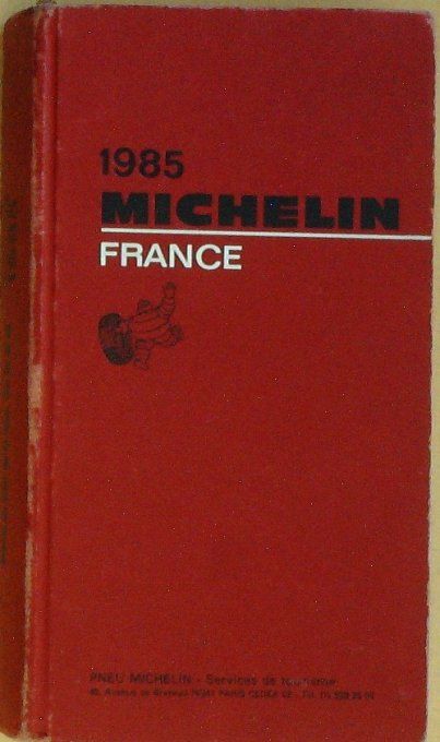 Guide rouge MICHELIN 1985 78ème édition France