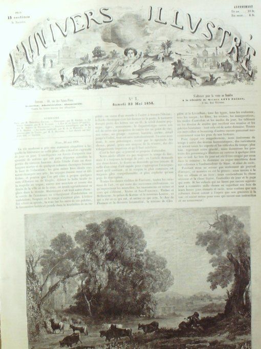 L'Univers illustré 1858 n° 1 Italie Venise Infanterie Garde Impériale uniformes