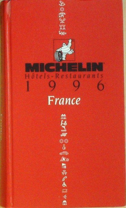 Guide rouge MICHELIN 1996 89ème édition France