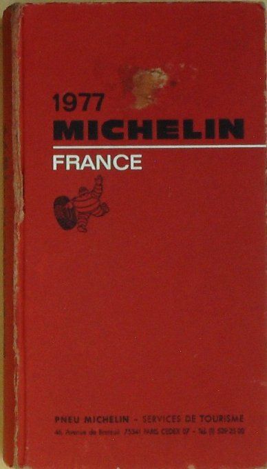 Guide rouge MICHELIN 1977 70ème édition France