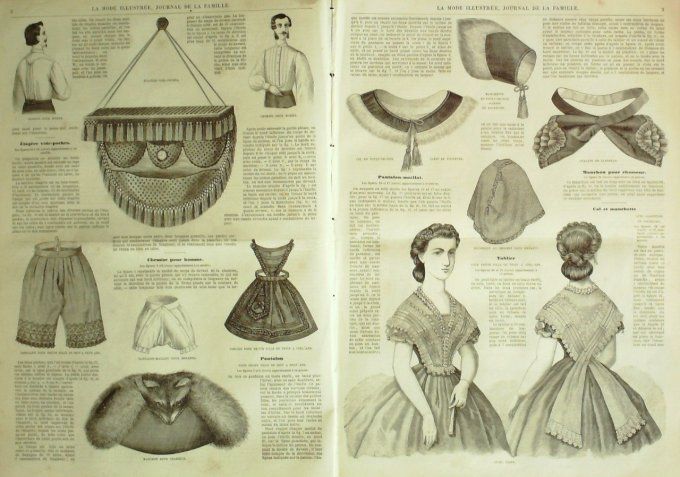 Journal Mode illustrée 1865 #  1 Corsage-veste