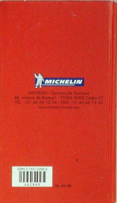 Guide rouge MICHELIN 1999 92ème édition France