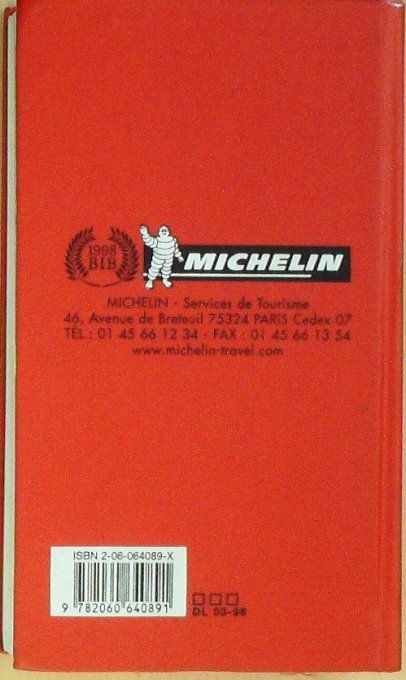 Guide rouge MICHELIN 1998 91ème édition France