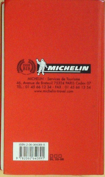 Guide rouge MICHELIN 1998 91ème édition France