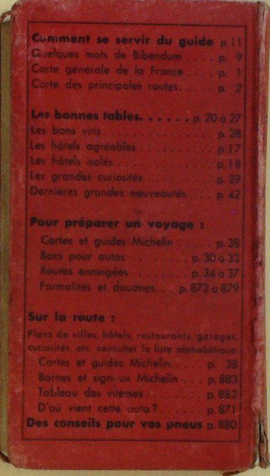 Guide rouge MICHELIN 1953 46ème édition France