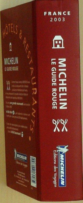 Guide rouge MICHELIN 2003 96ème édition France